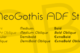NeoGothis ADF Std Font Family