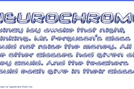 Neurochrome Font