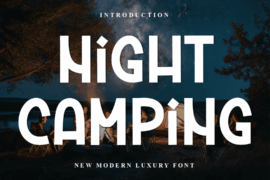 Night Camping Font