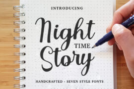 Night Time Story Font Family
