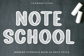 Note School Font