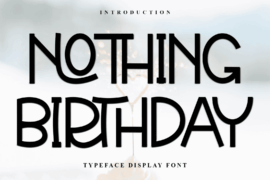 Nothing Birthday Font