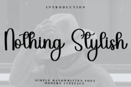 Nothing Stylish Font
