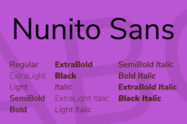 Nunito Sans Font Family