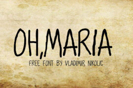 OhMaria Font Family