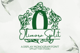 Oliveora Split Monogram Font