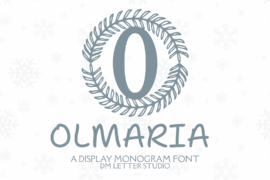 Olmaria Monogram Font
