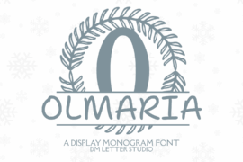 Olmaria Split Monogram Font