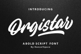 Orgistar Font