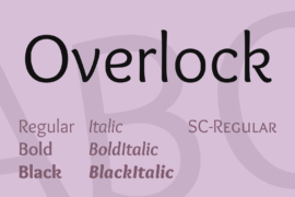 Overlock Font Family