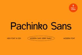 Pachinko Sans Font Family