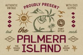 Palmera Island Thin Font