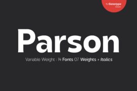 Parson Font Family