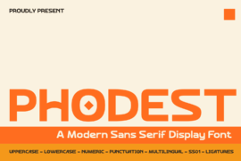 Phodest Font