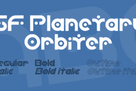SF Planetary Orbiter Font Family