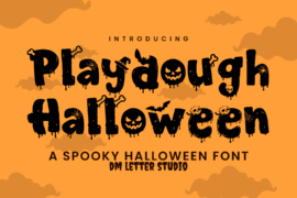 Playdough Halloween Font