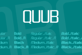 QUUB Font Family