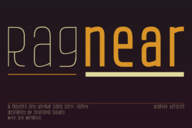Ragnear Display Font Family