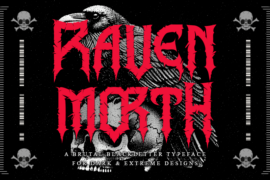 Ravenmorth – Personal use Font