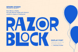 Razor Block Font