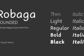 Robaga Rounded Font Family