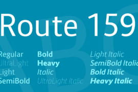 Route 159 Font Family