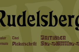 Rudelsberg Font Family