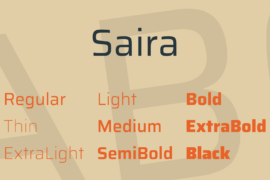 Saira Font Family