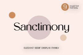 sanctimony Font Family