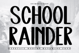 School Rainder Font