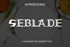 Seblade Black Font Family