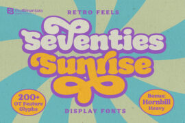 Seventies Sunrise Trial Font