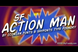 SF Action Man Font Family