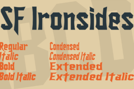 SF Ironsides Font Family