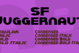 SF Juggernaut Font Family