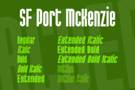 SF Port McKenzie Font Family