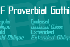 SF Proverbial Gothic Font Family