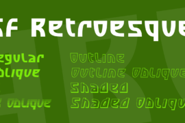 SF Retroesque Font Family