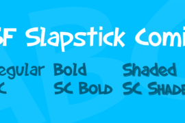 SF Slapstick Comic Font Family