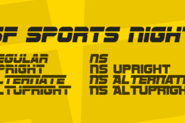 SF Sports Night Font Family