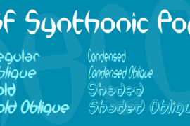 SF Synthonic Pop Font Family
