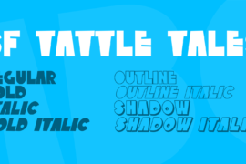 SF Tattle Tales Font Family