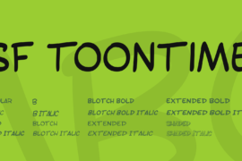 SF Toontime Font Family