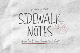 Sidewalk Notes Font