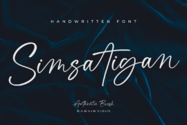 Simsatigan Font