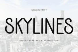 Skylines Font