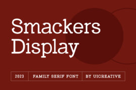 Smackers Display Font Family