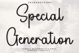 Special Generation Font