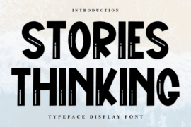 Stories Thinking Font