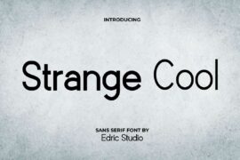 Strange Cool Demo Font Family